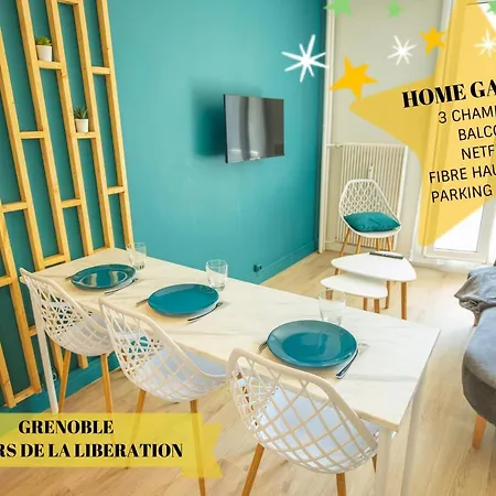 Ganusha Cosy 3 Parking Gratuit Balcon Apartment Grenoble