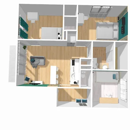 Apartment Ganusha Cosy 3 Parking Gratuit Balcon Grenoble